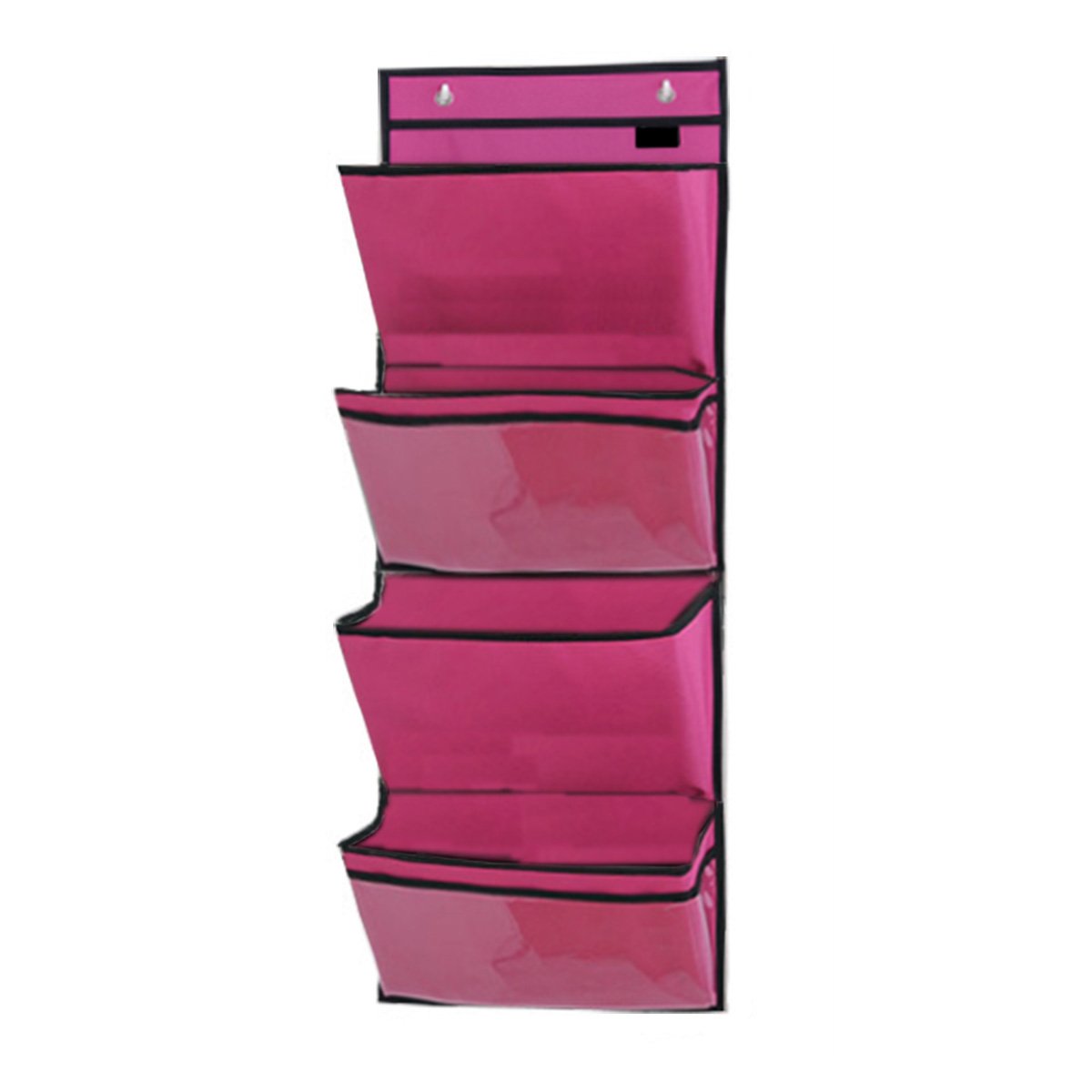 Door Magazine Storage Organizer,Wall Mount Over the Door 4 Pocket