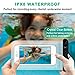 Transparent Waterproof Phone Case,Universal IPX8 Waterproof Phone Pouch Dry Bag for iPhone 11/11Pro/ Xs Max/Xr/Xs/X/8/8 Plus/7/7Plus/6 (Black,White,Blue,Pink 4-Pack)