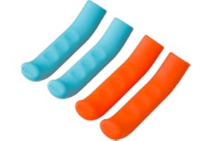 MIURSSY 2 Pairs Silicone Brake Lever Covers for Bikes - Anti-Slip Handle Sleeves, Fits Mountain & Road Bicycles