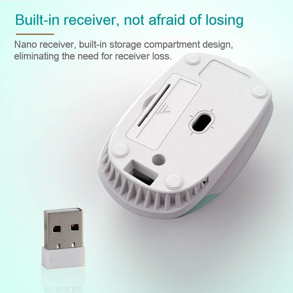 MeToo Wireless Pink Keyboard and Mouse Combo, Ultra-Thin 2.4 USB Mute Keyboard and Mouse Set for Notebook Desktop Computer Office Game Home C160 - Not Included Battery (Pink)