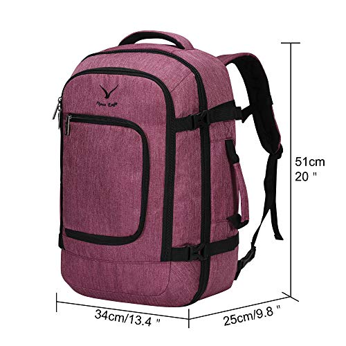 Hynes Eagle Travel Backpack 40L Flight Approved Carry on Backpack Red Violet 2017 Hynes Eagle Travel Backpack 40L Flight Approved Carry on Backpack Red Violet 2017