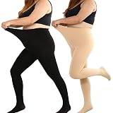 Plus-Size Warm Fleece Lined Tights 