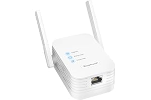 BrosTrend Universal WiFi to Ethernet Adapter, Support Turning off Extender WiFi, 300Mbps on 2.4GHz, WiFi to Wired Ethernet Adapter with RJ45 Port for Printer, Smart TV, Blu-Ray Player, etc WiFi Bridge