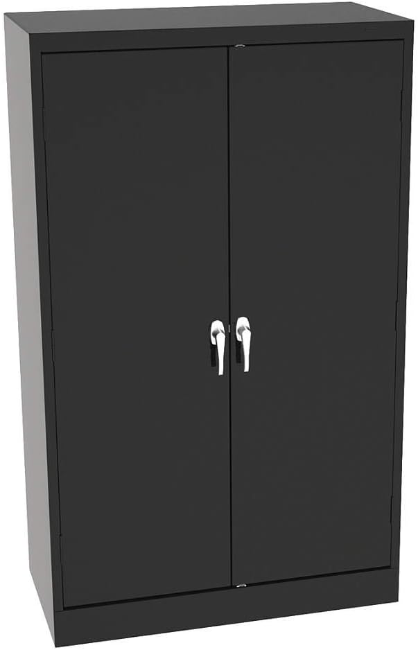 Amazon Com Tennsco 6018dhbk Storage Cabinet Black 60 Overall Height Assembled Home Improvement