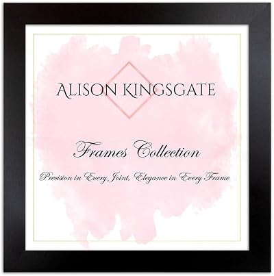 Alison Kingsgate Sleek 6x6 Picture Frame Black with Perspex Front