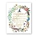 8X10 Happiness can be found in the darkest of times Real Gold Foil and Floral Watercolor Print(Framed) Dumbledore Harry Potter Quote Nursery decor wall art Wedding Holiday Gifts