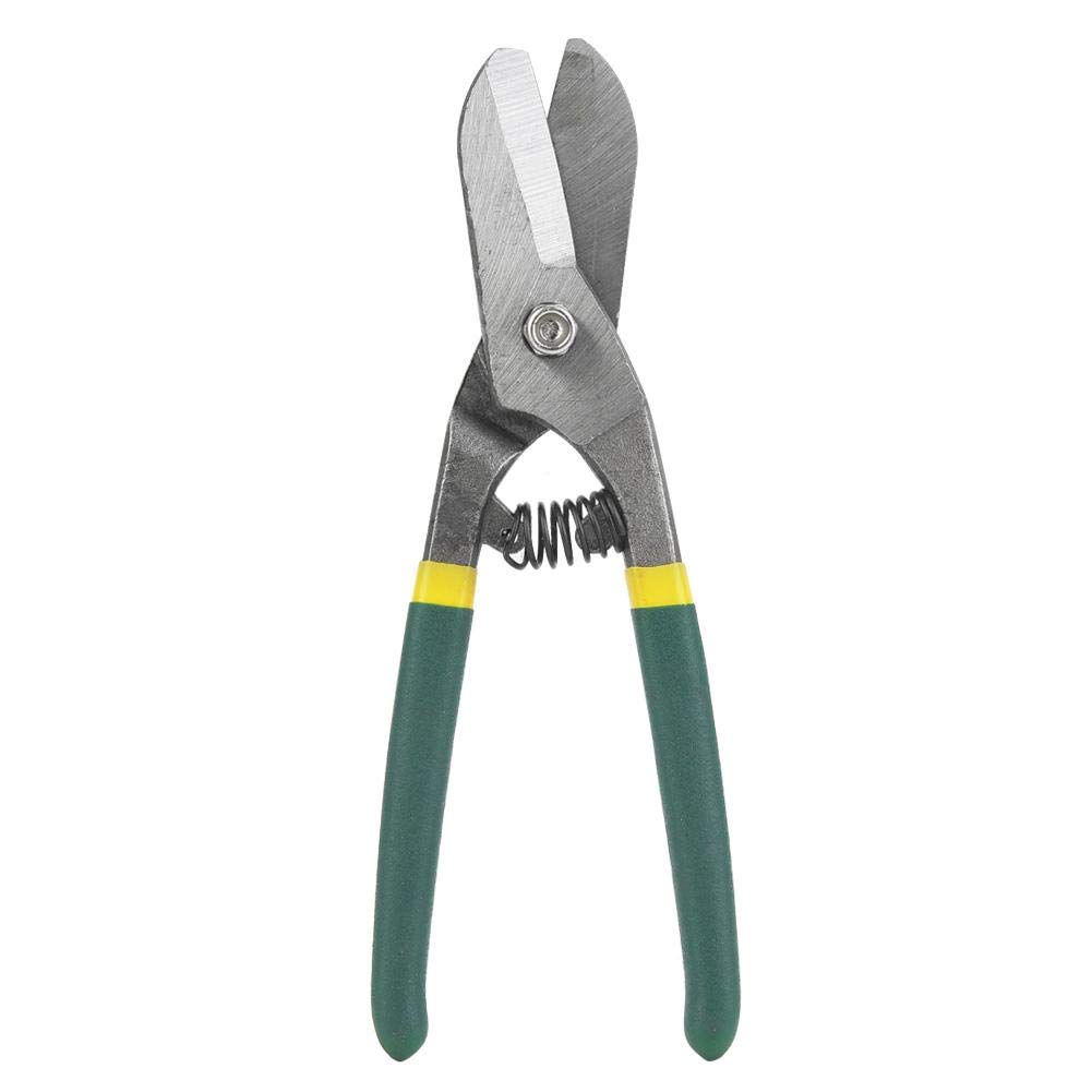 Sheet Metal Shears, Germany Type Manual Steel Tin Snips Metal Shears Sheet Metal Cutting Scissors Cutter for Cutting Aluminum, Sheet Metal, Leather, Card Board and Plastic(8 inch)