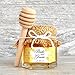 Artcome 24 Pack 4 Inch Wood Honey Dipper Sticks, with Spoon, Ribbon and Storage Bag for Honey Jam Jar Dispense, Mini Individually Wrapped, Wedding Party Favors