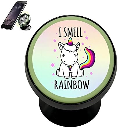 LLCCAR Vehicle Phone Mount Rainbow UC Unicorn Holder Magnetic Universal Cradle Stand Car Dashboard Mount Strong Magnets Cell Phone Kits Women Men