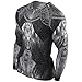 Zipravs Men's Long Sleeve Running MMA Fitness Workout Compression Shirt