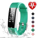 LETSCOM Fitness Tracker HR, Activity Tracker Watch with Heart Rate Monitor, Waterproof Smart Bracelet with Step Counter, Calorie Counter, Pedometer Watch for Kids Women and Men