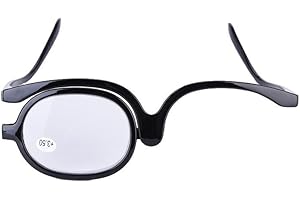 Makeup Glasses, Magnify Eye Makeup Glasses Single Lens Rotating Glasses Women Makeup Essential Tool For Daily Use