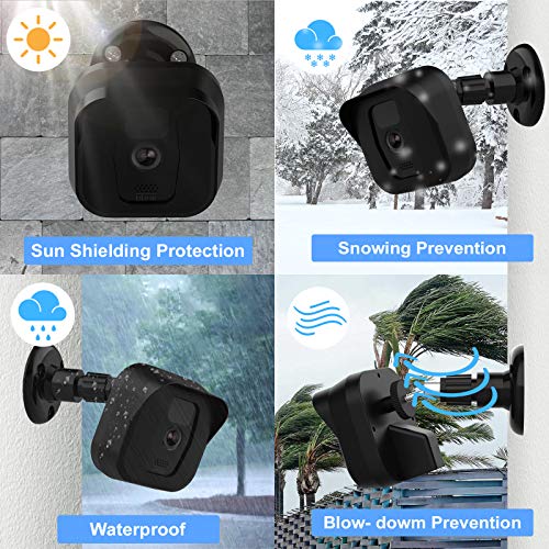 Blink Outdoor Camera Wall Mount Bracket, Weather Proof 360 Degree Full Protective Adjustable