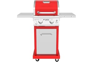 Nexgrill Deluxe 2-Burner Gas Grill with 401 SQ In Grate, 28000 BTUs, Stainless Steel Control Panel & Foldable Side Table, Propane BBQ Grill for Outdoor Cooking, Patios, Backyards and More - 720-0864R