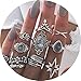 11 Pcs Vintage Women Mid Ring Set Flower Love Heart Rhinestone Joint Knuckle Nail Midi Ring Set …