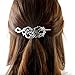 Viking Celtic Hair Clips Hairpins- Viking Hair Accessories Celtic Knot Hair Pins Antique Silver Hair Sticks Irish Hair Decor Accessories for Long Hair Jewelry Braids Hair Slide Clip With Stick (N-A1)