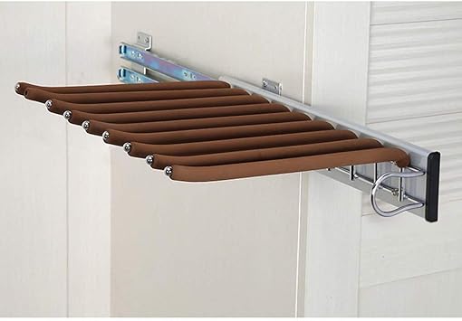 Amazon Co Jp 引き出し式ズボンハンガーラック 多機能ズボンラック アルミ合金ベース 滑り止め シワなし ステンレス製ハンガーロッド すっきりとした収納 静かでノンストップ A 39 32 5cm ホーム キッチン