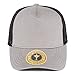 TOP HEADWEAR Jersey Knit Five Panel Pro Style Mesh Back Caps, Grey/Black