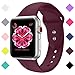 Booyi Sport Band for Apple Watch 38mm 42mm, Soft Silicone Replacement Bands for iWatch Apple Watch Series 3,2,1