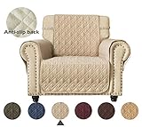 Ameritex Waterproof Nonslip Chair Cover for Leather, Dog Chair Cover Furniture Protector, Ideal Chair Slipcovers for Pets and Kids, Stay in Place (23