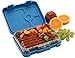 WonderEsque - Bento Lunch Box For Adults and Kids - Leak Proof Lunch Container - 4 Compartments – Non-Toxic BPA-Free Materials - Microwave-Safe Inner-Tray – Weight 1.2 LB (DARK BLUE)