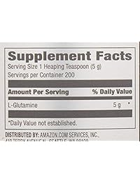 Marca de Amazon: polvo de glutamina L-PWR de OWN, sin sabor, 1