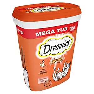 Dreamies Cat Treats Chicken 350g (pack of 2)