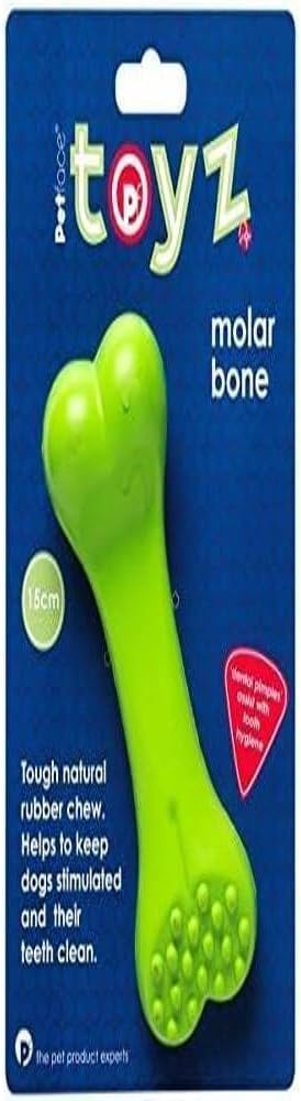 Petface Toyz Molar Bone Chew Toy - Durable Dental Aid for Dogs