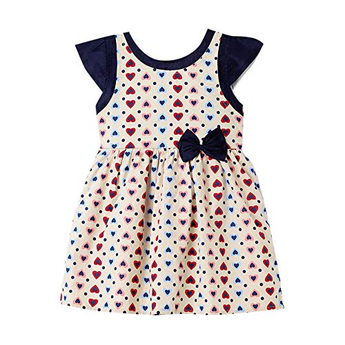 Hopscotch-Girls-Poly-Cotton-Sleeveless-All-Over-Printed-Bow-Applique-Dress-in-Brown-Color Hopscotch-Girls-Poly-Cotton-Sleeveless-All-Over-Printed-Bow-Applique-Dress-in-Brown-Color