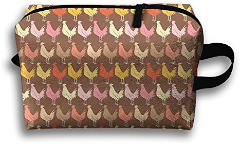 Cock Portable Travel Bag Makeup Bag Toiletry Bag Storage Toiletries Cords And Chargers Zipper Pouch Bag