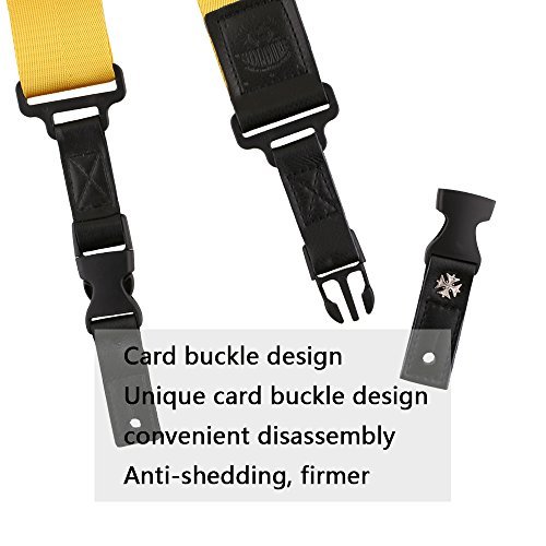 Mugig Guitar Strap Adjustable Smoothy with Leather Ends for Bass & Electric Guitar- 2\