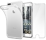 iPhone 7 Plus Case and Screen Protector, CellPRO [Clarity Series] Transparent Ultra Clear Soft Silicone Case for Apple iPhone 7 Plus (2016) Scratch Resistant Flexible Case Shock Absorption Bumper