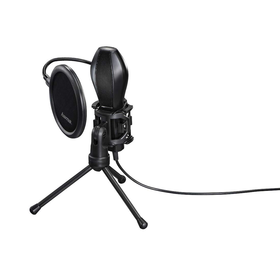 Hama-Microphone MIC-USB STREAM, Black