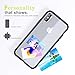 iPhone X Case,Clear Thin Hybrid Cute Armor Hard Back Defender Flexible Silicone TPU Gel Bumper Anti-Slip Scratch Shock-Proof Full Body Resistant Transparent Protective Cover for Apple iPhone X Black