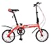 K7S Camp 14″ Folding Bike Alloy Single Speed Q2 (Red)thumb 4