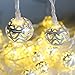 Goodia LED String Lights, Battery Operated 40 LED Gold Moroccan for Bedroom,Curtain,Patio,Lawn,Landscape,Fairy Garden,Home,Wedding,Holiday,Christmas Tree,Party (Warm White)