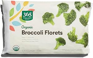 365 by Whole Foods Market, Organic Broccoli Florets, 16 oz, (Frozen)