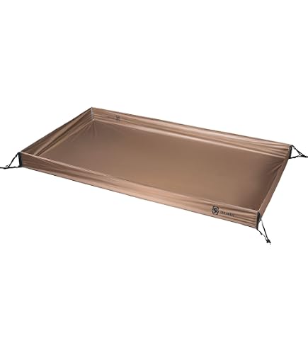 Empreinte Tente Cloche PE 120g – Diamètre 3/4/5/6m, Imperméable, œillets, Pour Camping Et Glamping