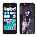 Durable Dragon Age Girl Ball Hand Magic Morrigan Game Black Case for iphone 5c