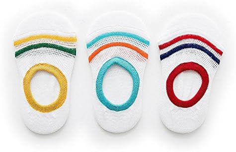 OLIVE OLIVIA Girls Boys No Show Socks 3-Pack (Toddler/Little Kid/Big Kid)