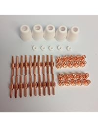 Juego de 50 puntas para cortar plasma para insumos PT-31 LG-40 para Stahlwerk CUT 50 CT312 CT520 u otras máquinas con función de corte de plasma.