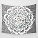Singyico Indian Elephant Tapestry, Hippie Tapestries, Tapestry Wall Hanging, Indian Black & White Tapestry , Bohemian Dorm Decor Mandala Tapestries (210150CM（8360inch）, F-Grey)