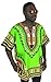 Vipada's Dashiki Shirt African Top Men's Dashiki (Chartreuse) L