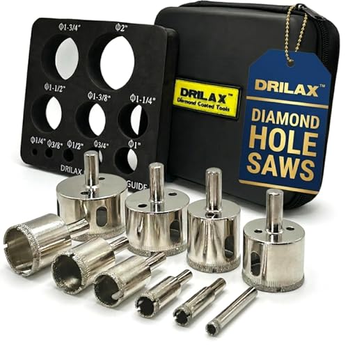 Tile Drilax Diamond Hole Saw Kit