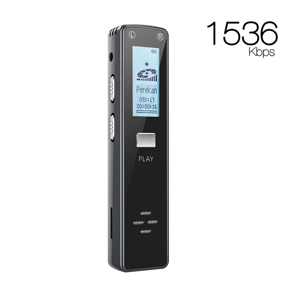 Miuko Slim Grabadora digital de voz GB  horas de capacidad Grabador