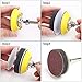 Coceca 140pcs 2 Inches Sanding Discs Pad Kit for Drill Grinder Rotary Tools with Backer Plate Shank and Soft Foam Buffering Pad,Sandpapers Includes 60-3000 Grit