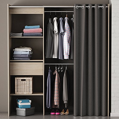 Habeig Begehbarer Kleiderschrank 245325 Vorhang Schrank Weiss