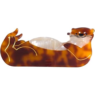 Novelty Sea Otter Hair Clip,Acetate Hair Claw,Big Hair Clips for Women
