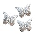 Superdream 3D Nature Inspired Metal Butterfly DIY Decorative Wall Art Trio Hang Indoors or Outdoors