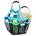 Premium Plus Quality Fashion Shower Caddy Tote Bag - Large 7 Pocket Caddy - With Quick Dry Technology and Mold and Mildew Resistant Protection, Aqua